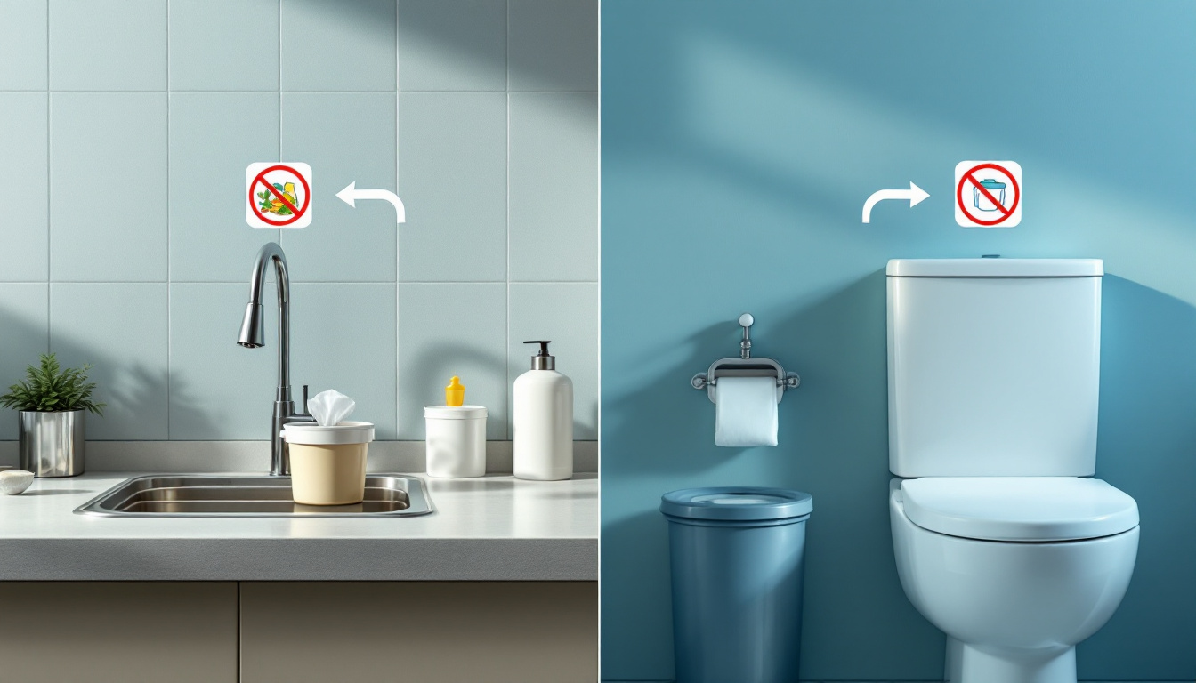 Dicas para evitar entupimentos em casa: o que nunca jogar na pia ou vaso sanitário