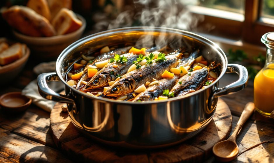 sardinha escabeche na panela de pressão